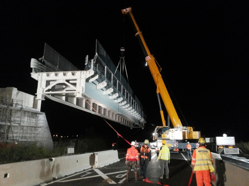 Ponte di servizio provvisorio di sovrappasso di Via dell'Elettronica a Marghera. – immagine 1